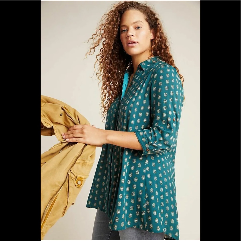 Anthropologie - Maeve Monika Buttondown Tunic, S